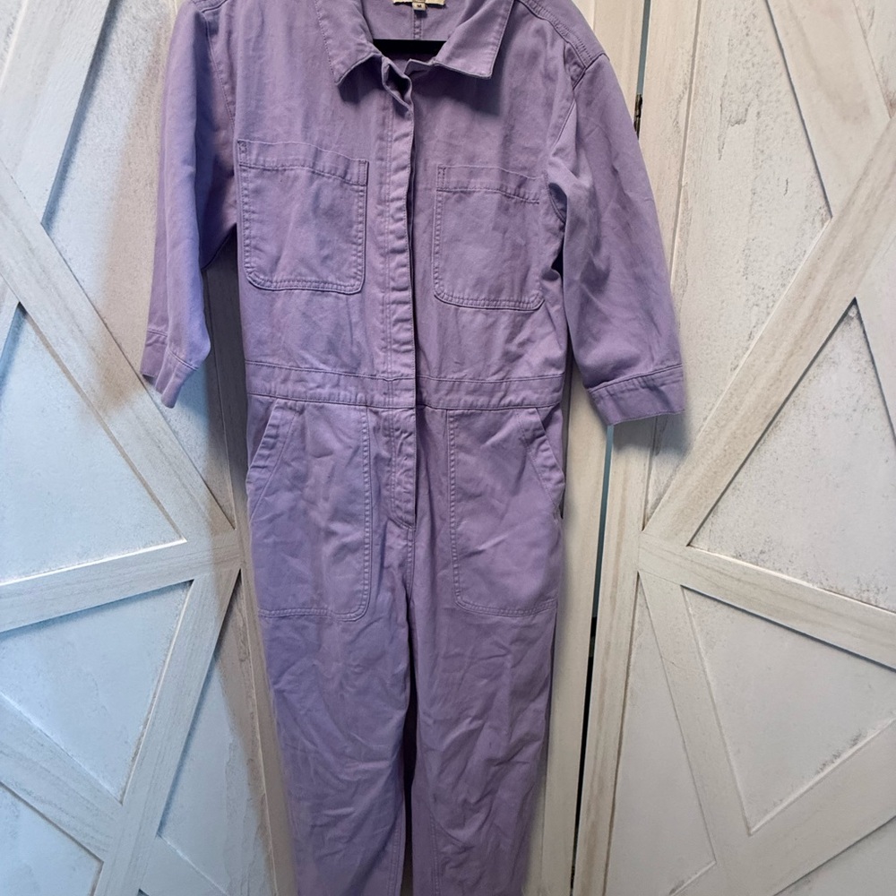 Utility Jumpsuit in Lavender - Picture 4 of 6